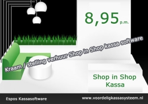 Shop in shop kassasysteem, kassa software shop in sop, conceptstore kassasysteem